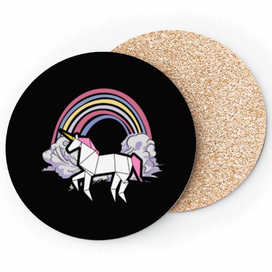 Origami Unicorn Lover Origami Master Paper Folder Coasters