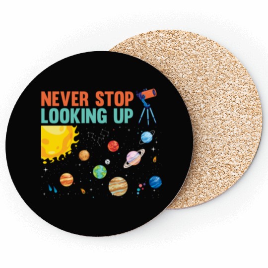 Telescope Solar System Planets Astronomer Coasters