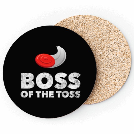 Boss of the Toss Funny Disc Golf Ultimate Frisbee Coasters