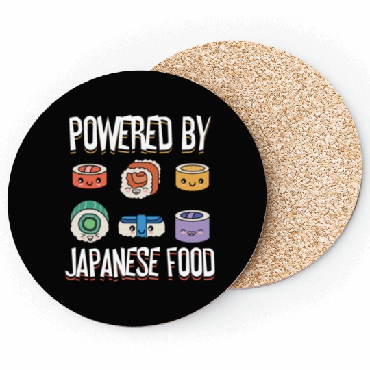 Powered By Japanese Food Sushi Lover Japan Coasters