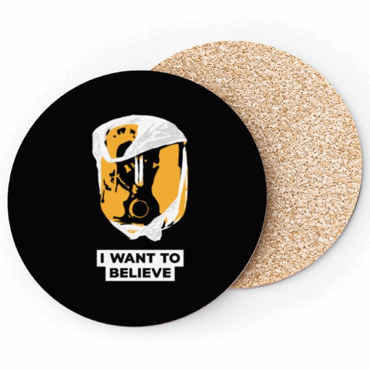 I Want To Believe 001 Skull Coasters