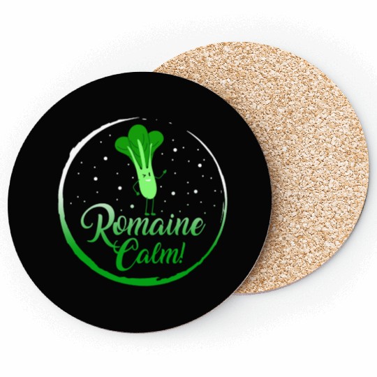 Lettuce Vegetable Coasters, Romaine Calm Coasters,