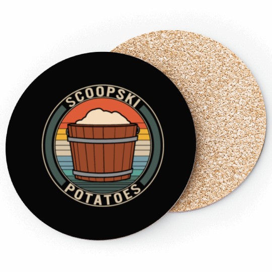 Potato Vegetable Coasters, Scoopski Potatoes,