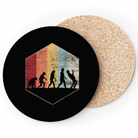 Guitarist Vintage Men Evolution Guitar Coasters