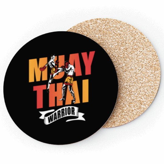 Muay Thai Warrior Martial Arts Boxing Fighter Coasters