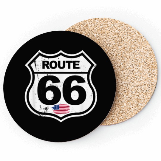 Vintage Route 66 retro style Coasters