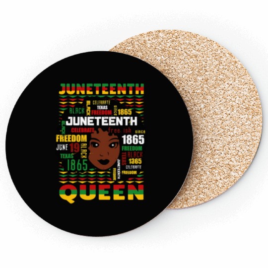 Juneteenth Black History Day Pride Gift Coasters