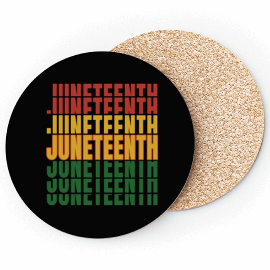 Juneteenth Black History Day Pride Gift Coasters