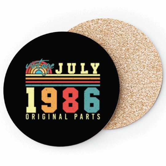 Original July 1986 Coasters