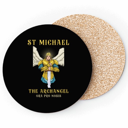 Archangel St Michael Roman Catholic Gift Coasters