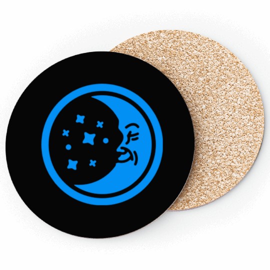 Happy Moon Coasters