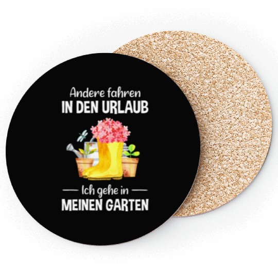 Garden Vacation Funny Quote Gardener Gift Idea Coasters