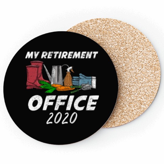 My Retirement Office 2020 Gardening Farming Coasters