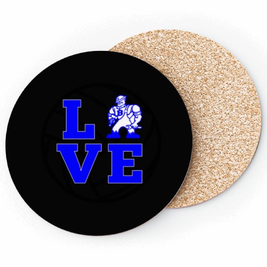 Love With Danny Driller Volleyball Coasters
