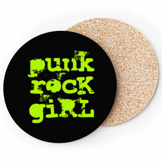 Punk Rock Girl Coasters