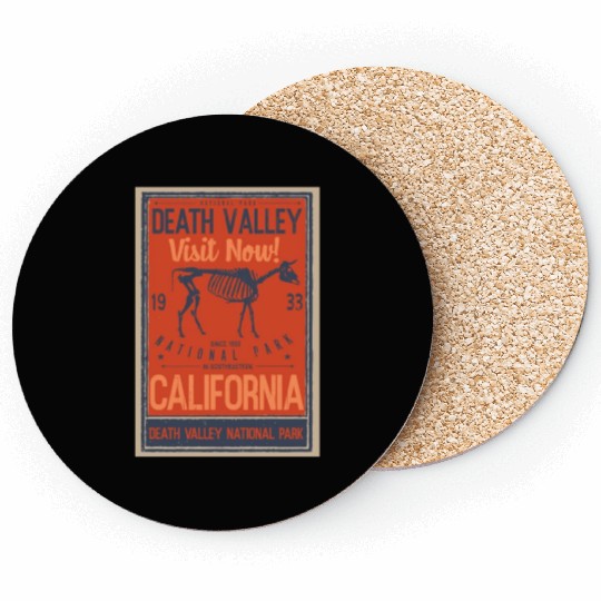 Vintage Death Valley National Park Retro US Coasters