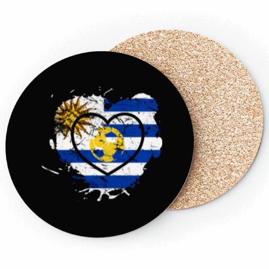 I Love Uruguay, I Love Football Coasters