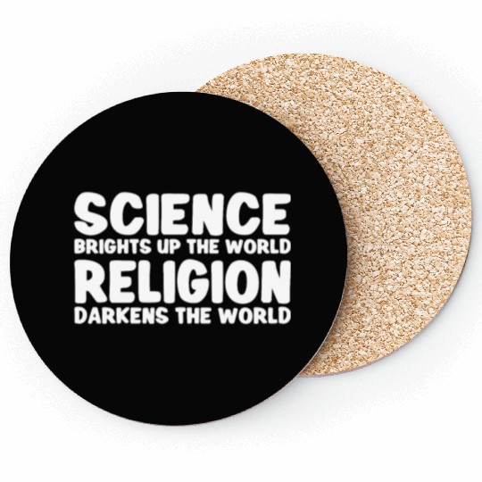 Atheist Atheism Anti Religion Securalism God Sucks Coasters