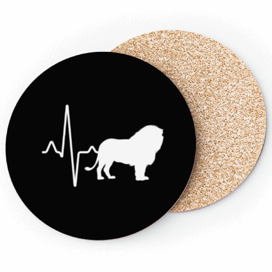 lion heartbeat Coasters