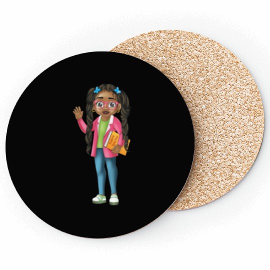 I Am The Future African American Girl Teacher Coasters