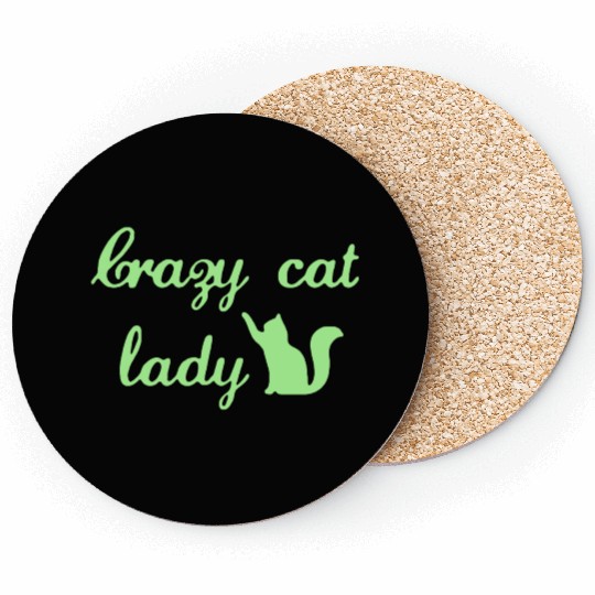 Crazy Cats LOVER Lady Coasters
