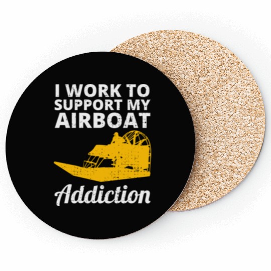 Airboat Fanboat Airboating Planeboat Swamp boat Coasters