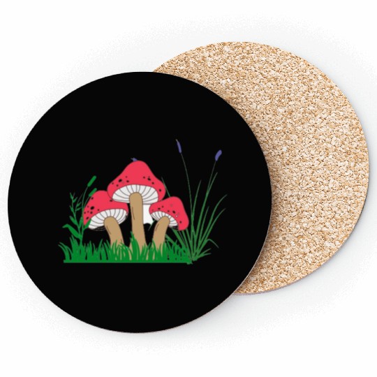 Fungi species saturated picture Coasters