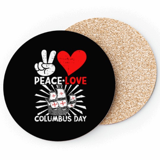 Columbus Day Italian Pride Coasters