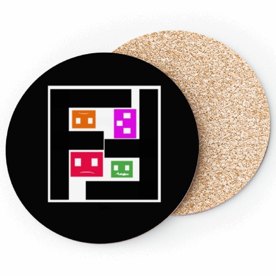 Geometric Cubes In Game - multi-sided cubes Coasters