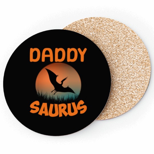 Daddysaurus Papasaurus Coasters