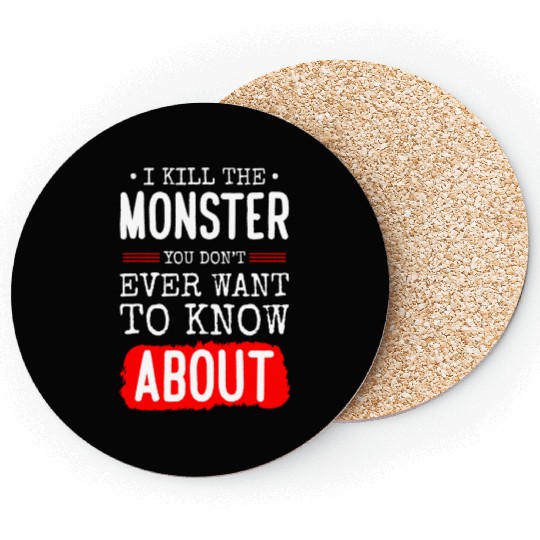 Evil Cute Little Sister Brother Coasters