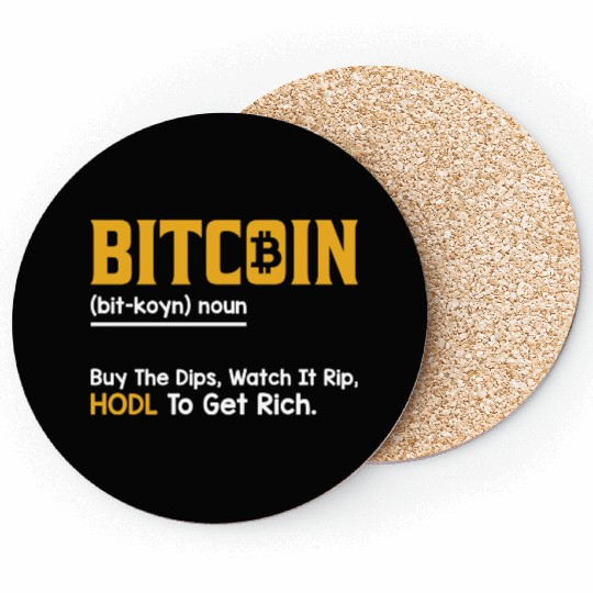 Funny Bitcoin Cryptocurrency Coasters