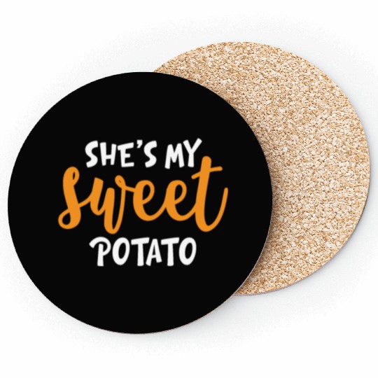 She's My Sweet Potato Funny Matching Mom Daughter Coasters