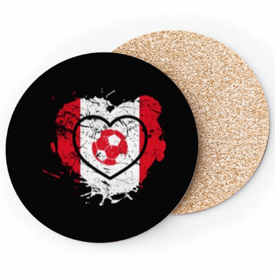 I Love Peru, I Love Football Coasters