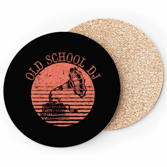 Old School DJ Music Old School DJ Music gift inspi Coasters