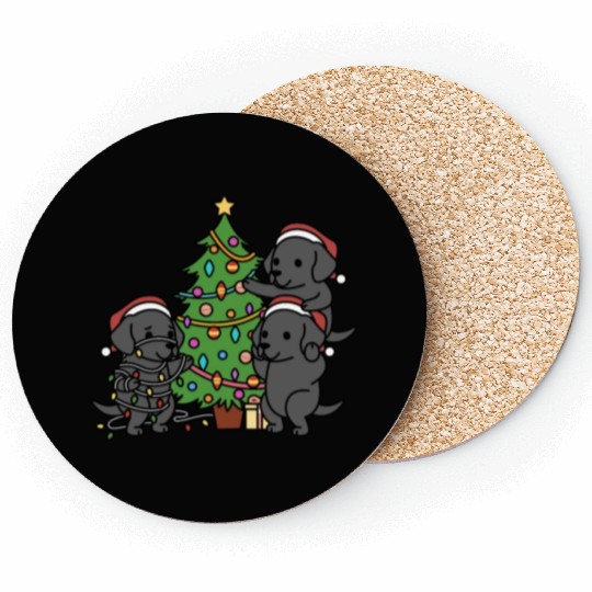 Great Dane Christmas Tree Coasters
