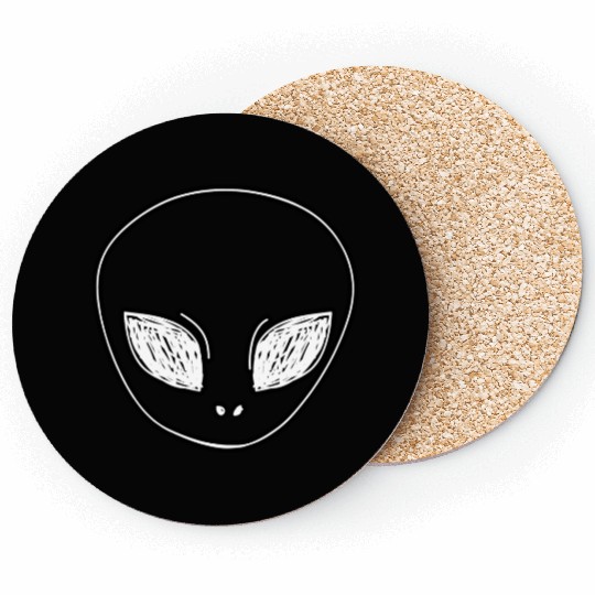 Alien character face Coasters