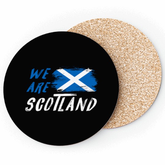 We are Scotland flags design Coasters