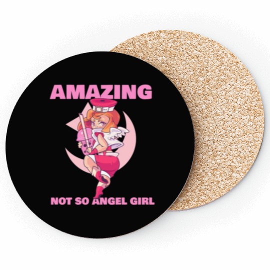 ANIME GIRL - AMAZING NOT SO ANGEL GIRL Coasters