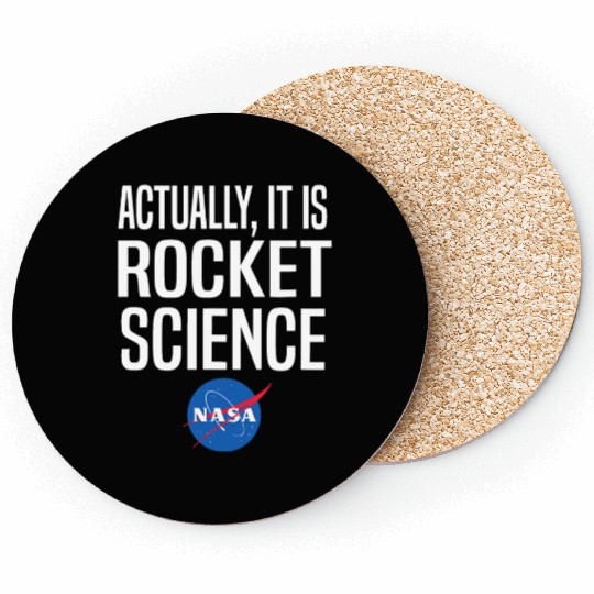 Actually It Is Rocket Science Graphic Coasters NASA