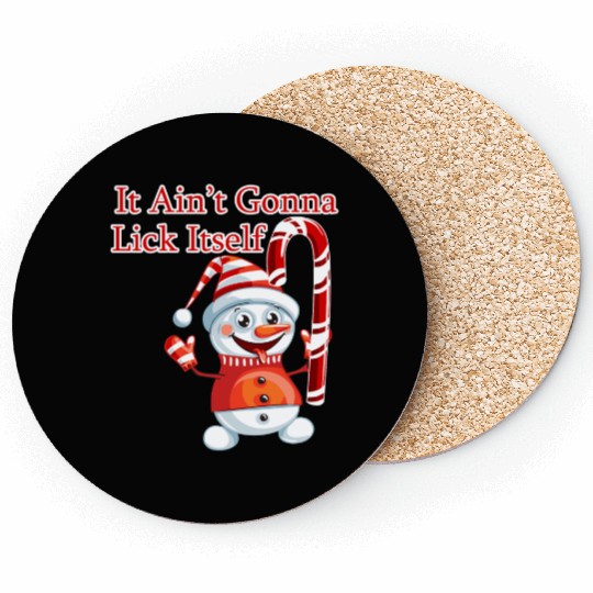 Christmas Holiday Candy Canes It'S Not Gonna Lick Coasters