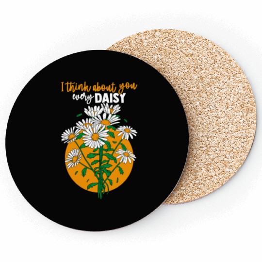 Daisy Garden Gardening Gardener Coasters