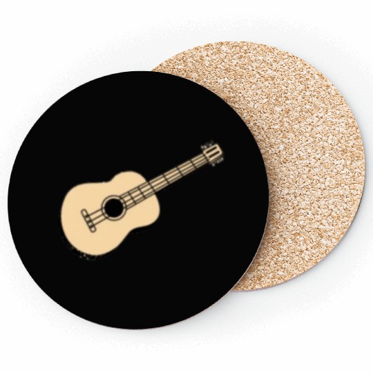 Everyday clothes printed with guitar Coasters