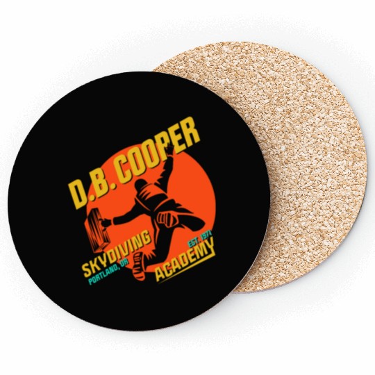 DB Cooper Skydiving Academy Coasters