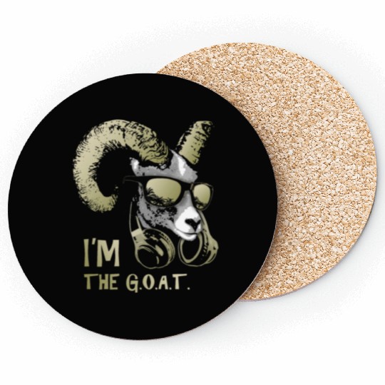 I'm The Goat Bling Cool and Funny Music Animal Coasters