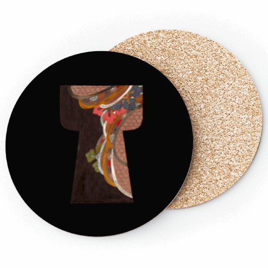 Kimono old fabric design Coasters