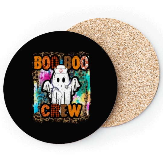 Halloween Boo Boo Crew Tie Dye Coasters