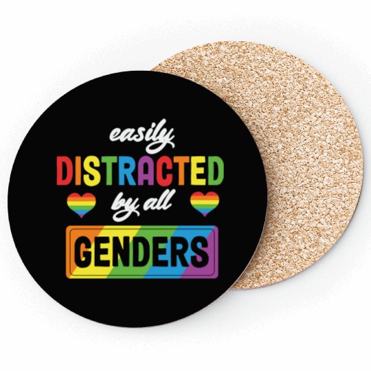 LBGT Flag Gay Pride Human Distracted by all Coasters