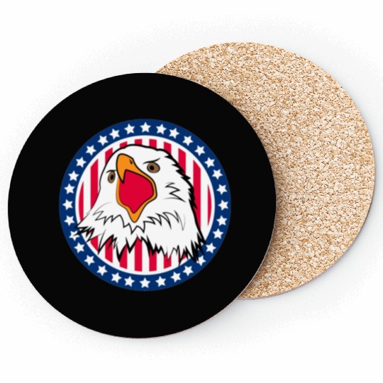 Red White and Blue For You Coasters