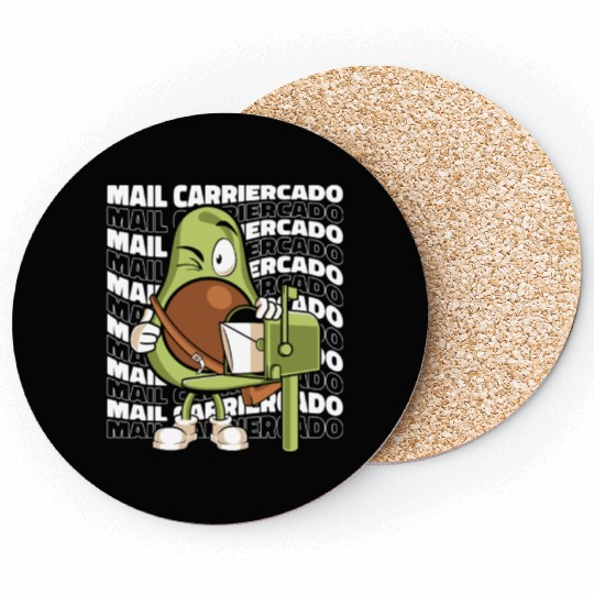 Mailman Postal Worker Mail Carrier Coasters